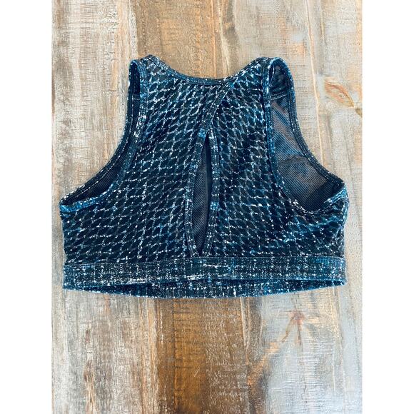 Peloton WITH Women's Stardust Tweed Sports Bra Size Small - Picture 2 of 7